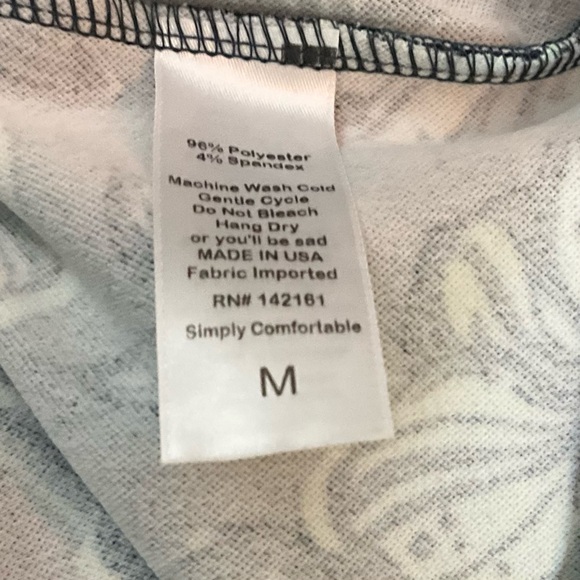 LuLaRoe Cassie Pencil Skirt in Mint Green and Navy Blue - Picture 5 of 6